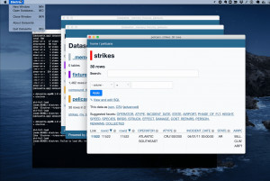 Datasette Desktop - náhled