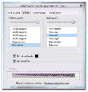 AmitySource UserBar Generator - náhled