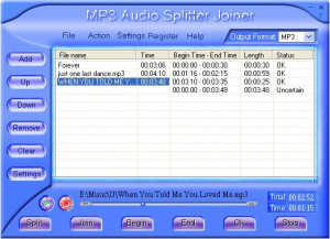 MP3 Audio Splitter Joiner - náhled