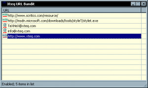 Xteq URL Bandit - náhled