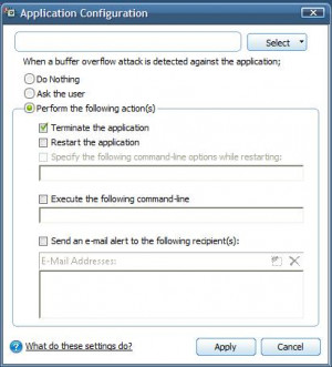 Comodo Memory Firewall - náhled