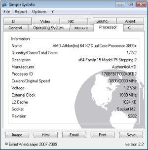 SimpleSysInfo - náhled