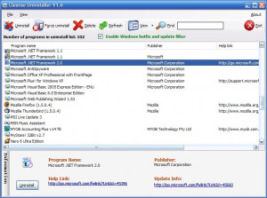 Cleanse Uninstaller - náhled