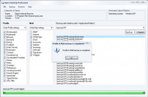Opera Backup - náhled