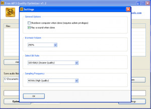 Free MP3 Quality Optimizer - náhled