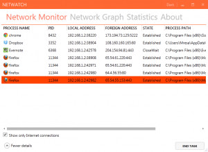 Network Watcher - náhled