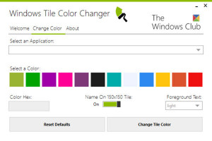 Windows Tile Color Changer - náhled