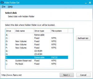 Hide Folder Ext - náhled