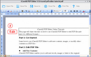 iCareAll PDF Editor - náhled