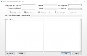Windows Remote Group Manager - náhled
