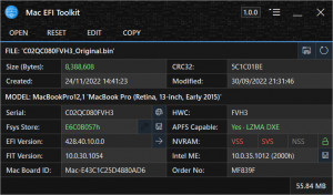 Mac EFI Toolkit - náhled