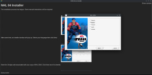 NHL 04 on Linux Installer - náhled