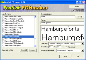 FONmaker - náhled
