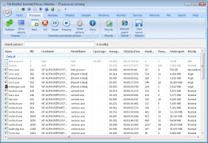Yet Another Process Monitor - náhled