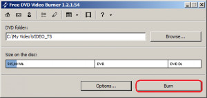 Free DVD Video Burner - náhled
