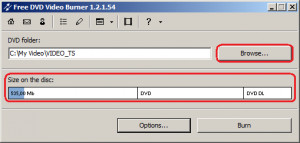 Free DVD Video Burner - náhled