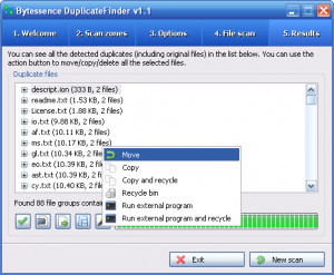 Bytessence DuplicateFinder - náhled