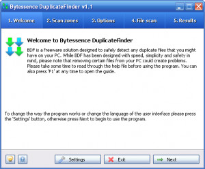 Bytessence DuplicateFinder - náhled