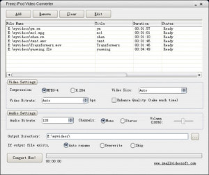Freez iPod Video Converter - náhled