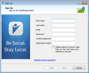 SocialFolders - náhled