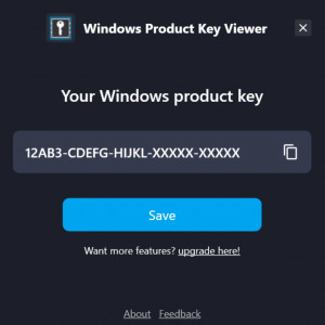 Windows Product Key Viewer⁠ - náhled