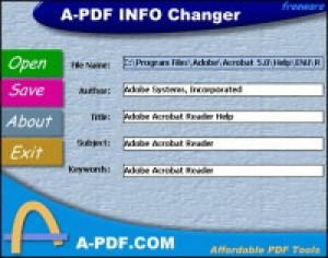 A-PDF INFO Changer - náhled