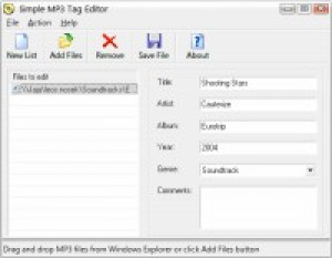 Simple MP3 Tag Editor - náhled