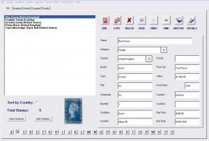Stamp Collection Manager - náhled