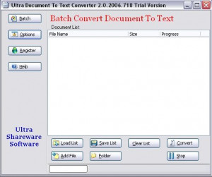 Ultra Document To Text Converter - náhled