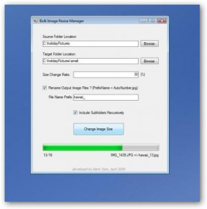 Bulk Image Resizer - náhled
