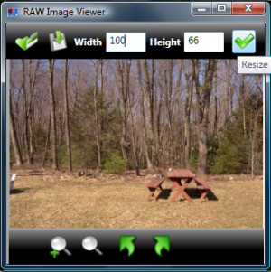 Raw Image Viewer - náhled