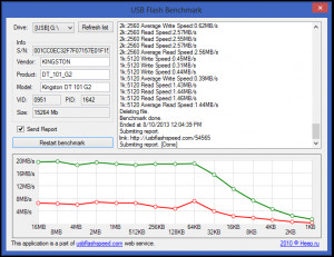 USB Flash Benchmark - náhled