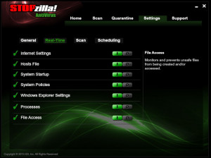 STOPzilla AntiVirus - náhled
