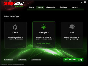 STOPzilla AntiVirus - náhled