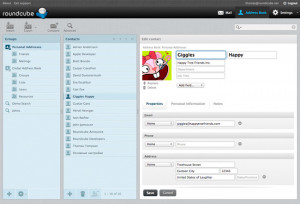 Roundcube Webmail - náhled