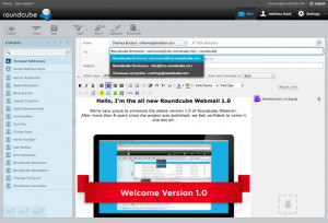 Roundcube Webmail - náhled