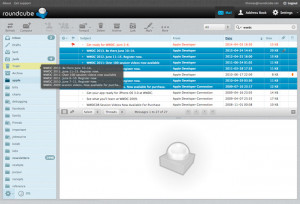 Roundcube Webmail - náhled