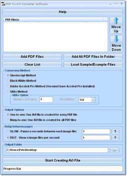 PDF To AVI Converter Software - náhled