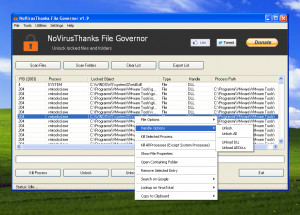 NoVirusThanks File Governor - náhled