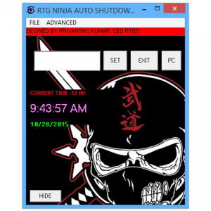 RTG Ninja Shutdown - náhled