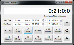 Time Calculator - náhled