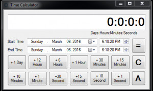 Time Calculator - náhled