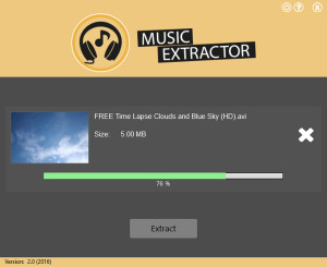 MusicExtractor - náhled