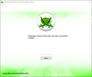 Messenger Password Decryptor  - náhled