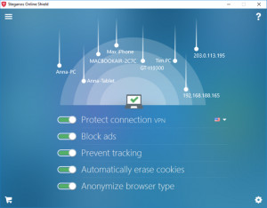 Steganos Online Shield VPN - náhled