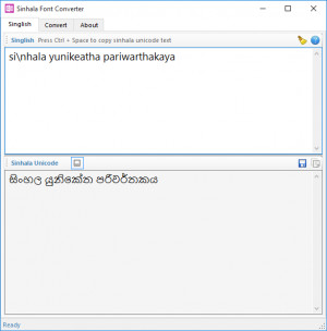 Sinhala Font Converter - náhled