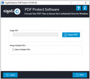 Cigati PDF Protect Tool - náhled