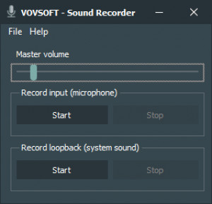 Vovsoft Sound Recorder - náhled
