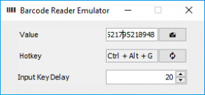 Barcode Reader Emulator - náhled