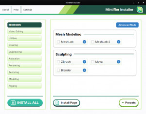 Mintifier Installer - náhled